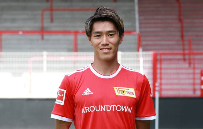 Keita Endo Fußball Fussball Bundesliga Herren DFL Porträttermin Saison 2021 2022 08.2021 1.FC Union Berlin FCU Kader, Vorstellung, Präsentation, Pressetermin, Portrait Porträt