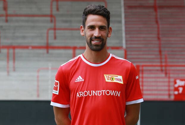 Rani Khedira Fußball Fussball Bundesliga Herren DFL Porträttermin Saison 2021 2022 08.2021 1.FC Union Berlin FCU Kader, Vorstellung, Präsentation, Pressetermin, Portrait Porträt