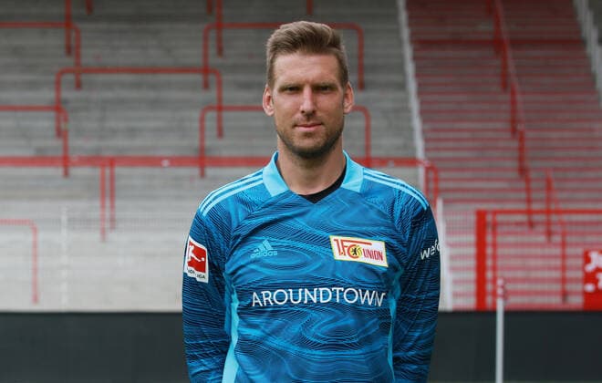Torwart Andreas Luthe Fußball Fussball Bundesliga Herren DFL Porträttermin Saison 2021 2022 08.2021 1.FC Union Berlin FCU Kader, Vorstellung, Präsentation, Pressetermin, Portrait Porträt