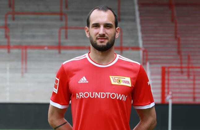 Levin Öztunali Fußball Fussball Bundesliga Herren DFL Porträttermin Saison 2021 2022 08.2021 1.FC Union Berlin FCU Kader, Vorstellung, Präsentation, Pressetermin, Portrait Porträt