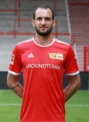 Levin Öztunali Fußball Fussball Bundesliga Herren DFL Porträttermin Saison 2021 2022 08.2021 1.FC Union Berlin FCU Kader, Vorstellung, Präsentation, Pressetermin, Portrait Porträt *** Levin Öztunali Sport Football Soccer Bundesliga Men DFL Porträttermin Season 2021 2022 08 2021 1 FC Union Berlin FCU squad, introduction, presentation, press event, portrait portrait