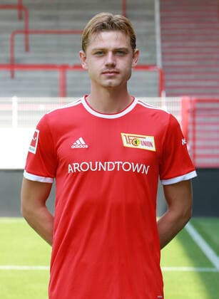 Julian Ryerson Fußball Fussball Bundesliga Herren DFL Porträttermin Saison 2021 2022 08.2021 1.FC Union Berlin FCU Kader, Vorstellung, Präsentation, Pressetermin, Portrait Porträt *** Julian Ryerson Sport Football Soccer Bundesliga Men DFL Porträttermin Season 2021 2022 08 2021 1 FC Union Berlin FCU squad, introduction, presentation, press appointment, portrait portrait