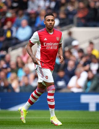 Pierre-Emerick Aubameyang of Arsenal during the 2021 22 Pre Season Friendly Mind series tournament match between Tottenham Hotspur and Arsenal at Tottenham Hotspur Stadium, White Hart Lane, England on 8 August 2021. Copyright: xAndyxRowlandx PMI-4330-0086