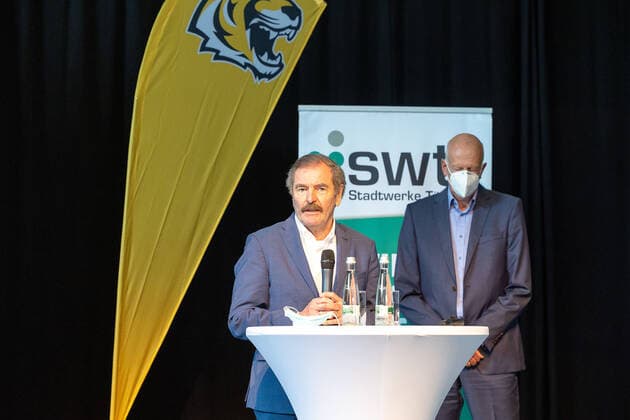 Prof Dr. Michael Bamberg (Tigers Tuebingen, Vorstandsvorsitzender) Tigers Tuebingen Strategie-Vorstellung, Tuebingen, 10.08.2021 Tuebingen Copyright: xDennisxDuddek xEibnerxPressefotox EP_DDK
