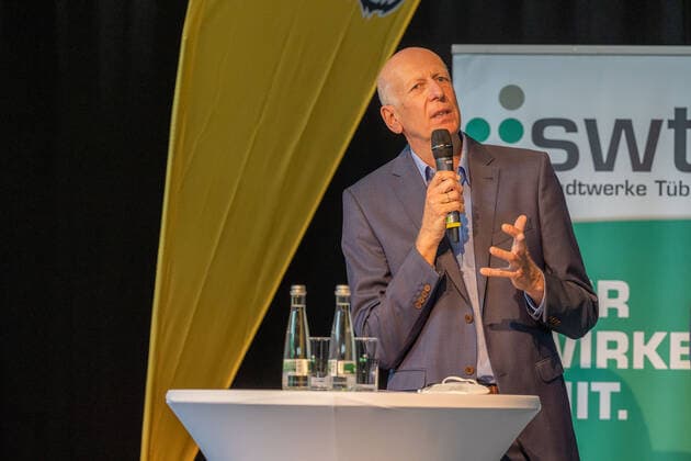 Thomas Veeser (Strategie Tigers Tuebingen) bei der Vorstellung der Strategie fuer die naechsten Jahre. Tigers Tuebingen Strategie-Vorstellung, Tuebingen, 10.08.2021 Tuebingen Copyright: xDennisxDuddek xEibnerxPressefotox EP_DDK
