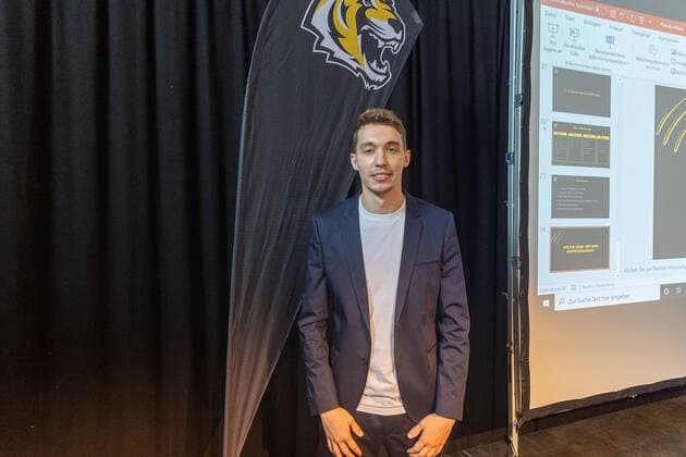 Jascha Maus (Tigers Tuebingen, Leitung der Geschaeftsstelle) Der 26-jaehrige Jasche Maus ist der neue Leiter der Geschaeftsstelle der Tigers Tuebingen. Tigers Tuebingen Strategie-Vorstellung, Tuebingen, 10.08.2021 Tuebingen Copyright: xDennisxDuddek xEibnerxPressefotox EP_DDK