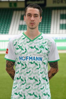 10.08.2021 - SpVgg Greuther Fürth ( Kleeblatt Spielvereinigung ) - 1. Fussball Bundesliga - Saison 2021 2022 - Fototermin Porträttermin - - Einzelbild Einzelfoto Portrait Porträt Kopfbild - Adrian Fein (6, SpVgg Greuther Fürth )