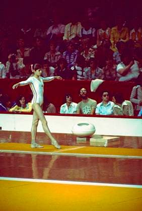 Gymnastics Nadia Comanici Nadia Comaneci (ROM) performs on the vault at the 1976 Olympic Summer Games, Montreal, Canada Montreal Quebec Canada Copyright: xDUOMO PCNx GY0116_071422