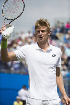 Mandatory Credit: Photo by Mike Frey BPI Shutterstock (4850549p) Kevin Anderson of South Africa in action at the Aegon Championships ATP, Tennis Herren WTA, Tennis Damen Tennis World Tour 2015 Aegon Championships Day Five Queens Club, London, United Kingdom - 19 Jun 2015 Editorial use only. No merchandising. ATP WTA Tennis World Tour 2015 Aegon Championships Day Five Queens Club, London, United Kingdom - 19 Jun 2015 Editorial use only. No merchandising.  Copyright: xMikexFrey BPI Shutterstockx 4850549p