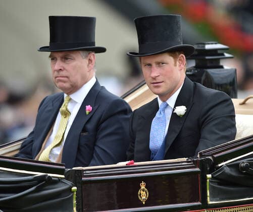 Mandatory Credit: Photo by Hugh Routledge Shutterstock (4848613am) The Prince Andrew and Prince Harry in the Royal Procession on the first day of Royal Ascot. 16.6.15. Pic: Hugh Routledge Horse Racing from Ascot, Britain - 16 Jun 2015 Horse Racing from Ascot, Britain - 16 Jun 2015  Copyright: xHughxRoutledge Shutterstockx 4848613am