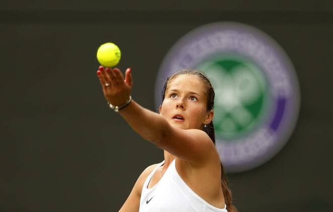 Mandatory Credit: Photo by Ben Queenborough BPI Shutterstock (5744019bi) Darya Kasatkina in action during day five of the 2016 Wimbledon Championships at the All England Lawn Tennis Club, Wimbledon, London on the 1st July 2016 Tennis - Wimbledon Championships 2016 Day Five All England Lawn Tennis & Croquet Club, Church Rd, London, United Kingdom - 1 Jul 2016 Tennis - Wimbledon Championships 2016 Day Five All England Lawn Tennis & Croquet Club, Church Rd, London, United Kingdom - 1 Jul 2016  Copyright: xBenxQueenborough BPI Shutterstockx 5744019bi