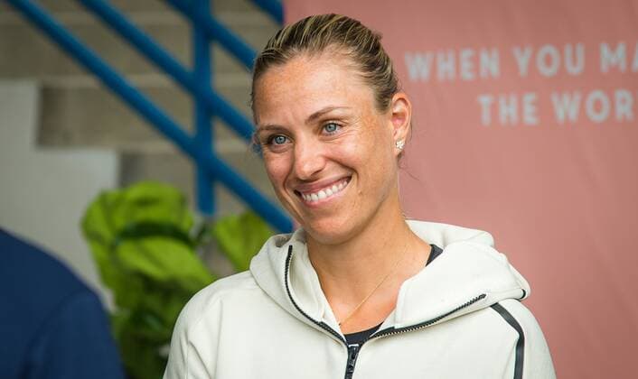 Mandatory Credit: Photo by Rob Prange Shutterstock (12284160g) Angelique Kerber of Germany during a video shoot at the 2021 Western & Southern Open WTA, Tennis Damen 1000 tennis tournament 2021 Western & Southern Open Pre Tournament - 13 Aug 2021 2021 Western & Southern Open Pre Tournament - 13 Aug 2021  Copyright: xRobxPrange Shutterstockx 12284160g