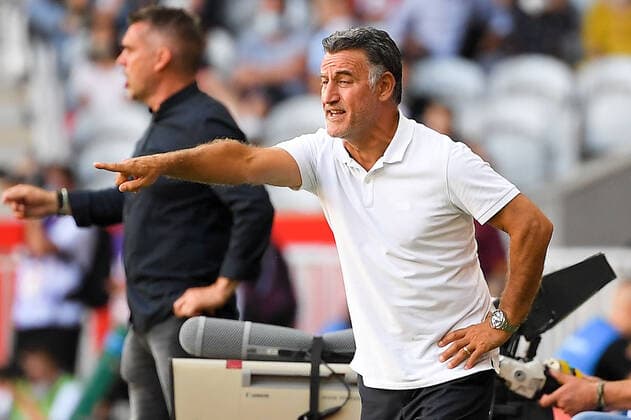 CHRISTOPHE GALTIER (ENTRAINEUR NICE OGCN) FOOTBALL : Lille vs Nice - Ligue 1 Uber Eats - 14 08 2021 FEP Panoramic 