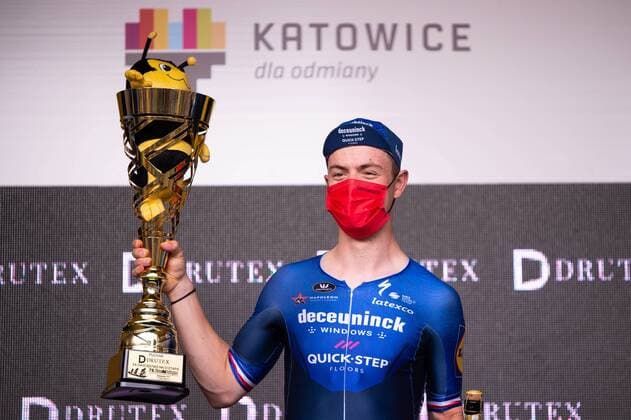Bilder des Jahres 2021, Sport 08. August Sport Themen der Woche KW32 Sport Bilder des Tages 2021.08.14 Katowice kolarstwo szosowe UCI World Tour 78. Tour de Pologne - etap 6 - indywidualna jazda na czas N z Remi Cavagna Foto Lukasz Laskowski PressFocus NEWSPIX.PL --- Newspix.pl  20210814luk0088