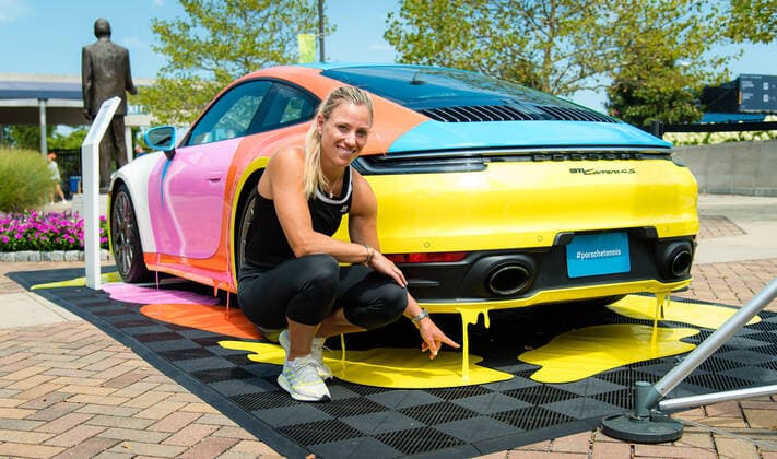 August 14, 2021, CINCINNATI, UNITED STATES: Angelique Kerber of Germany ahead of the 2021 Western & Southern Open WTA, Tennis Damen 1000 tennis tournament CINCINNATI UNITED STATES - ZUMAa181 20210814_zaa_a181_274 Copyright: xRobxPrangex