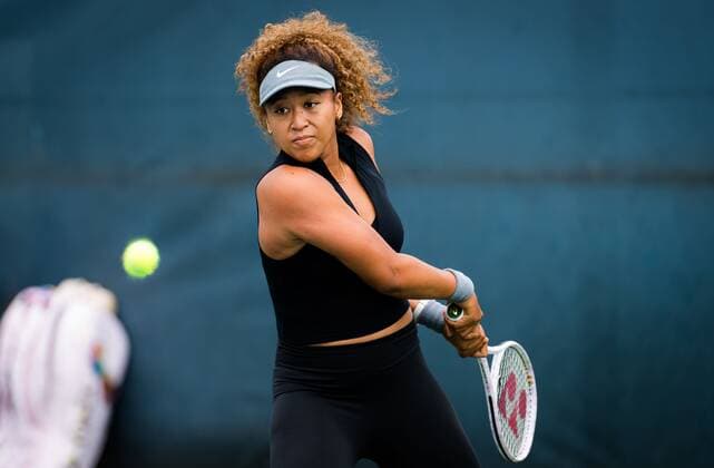 Mandatory Credit: Photo by Rob Prange Shutterstock (12293268d) Naomi Osaka of Japan during practice ahead of the 2021 Western & Southern Open WTA, Tennis Damen 1000 tennis tournament 2021 Western & Southern Open Day 2 - 15 Aug 2021 2021 Western & Southern Open Day 2 - 15 Aug 2021  Copyright: xRobxPrange Shutterstockx 12293268d