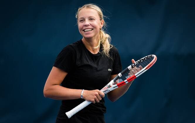 Mandatory Credit: Photo by Rob Prange Shutterstock (12293268af) Anett Kontaveit of Estonia during practice ahead of the 2021 Western & Southern Open WTA, Tennis Damen 1000 tennis tournament 2021 Western & Southern Open Day 2 - 15 Aug 2021 2021 Western & Southern Open Day 2 - 15 Aug 2021  Copyright: xRobxPrange Shutterstockx 12293268af