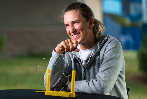 Mandatory Credit: Photo by Rob Prange Shutterstock (12293268bw) Victoria Azarenka of Belarus talks to the media ahead of the 2021 Western & Southern Open WTA, Tennis Damen 1000 tennis tournament 2021 Western & Southern Open Day 2 - 15 Aug 2021 2021 Western & Southern Open Day 2 - 15 Aug 2021  Copyright: xRobxPrange Shutterstockx 12293268bw