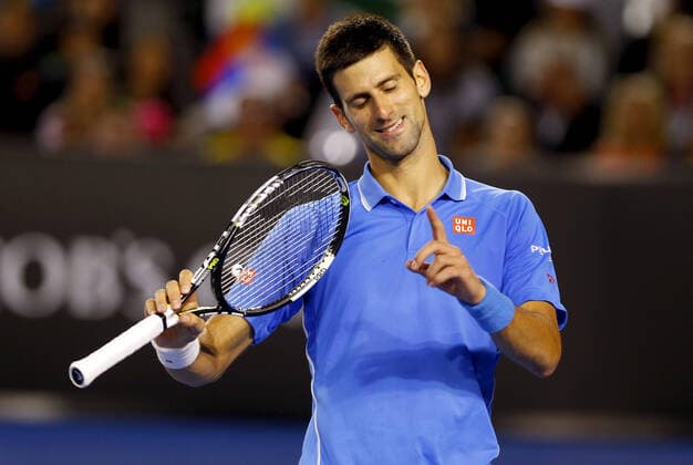 Mandatory Credit: Photo by Ella Ling Bpi Shutterstock (4396970ax) Novak Djokovic of Serbia dejected at the Australian Open, Melbourne, 2015. Australian Open Tennis 2015 Day Twelve Melbourne Park, Melbourne, Australia - 30 Jan 2015 Editorial use only. No merchandising. Australian Open Tennis 2015 Day Twelve Melbourne Park, Melbourne, Australia - 30 Jan 2015 Editorial use only. No merchandising.  Copyright: xEllaxLing Bpi Shutterstockx 4396970ax