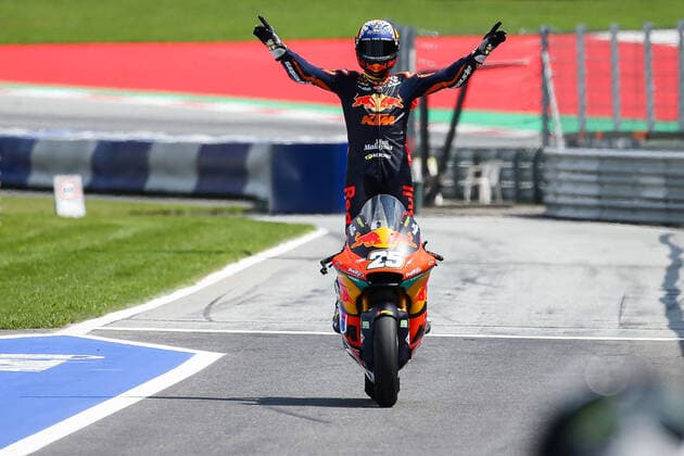 Bilder des Jahres 2021, Sport 08. August Sport Themen der Woche KW32 Sport Bilder des Tages MOTORSPORTS - MotoGP, GP of Austria 2021 SPIELBERG,AUSTRIA,15.AUG.21 - MOTORSPORTS - Moto2, Grand Prix of Austria, Red Bull Ring. Image shows Raul Fernandez (ESP Red Bull KTM Ajo).  GEPAxpictures xDanielxGoetzhaber