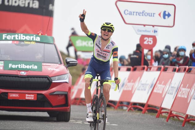 Bilder des Jahres 2021, Sport 08. August Sport Themen der Woche KW33 Sport Bilder des Tages 16-08-2021 Vuelta A Espana; Tappa 03 Santo Domingo De Silos - Picon Blanco; 2021, Intermarche - Wanty Gobert; Taaramae, Rein; Picon Blanco; 