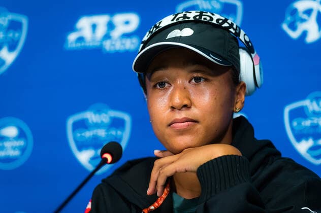 August 16, 2021, CINCINNATI, UNITED STATES: Naomi Osaka of Japan talks to the media ahead of the 2021 Western & Southern Open WTA, Tennis Damen 1000 tennis tournament CINCINNATI UNITED STATES - ZUMAa181 20210816_zaa_a181_017 Copyright: xRobxPrangex