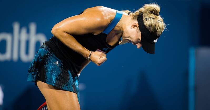 Mandatory Credit: Photo by Rob Prange Shutterstock (12294756dy) Angelique Kerber of Germany in action during the first round of the 2021 Western & Southern Open WTA, Tennis Damen 1000 tennis tournament Western & Southern Open Day Three, Tennis, Cincinnati, USA, 16 Aug 2021 Western & Southern Open Day Three, Tennis, Cincinnati, USA, 16 Aug 2021  Copyright: xRobxPrange Shutterstockx 12294756dy