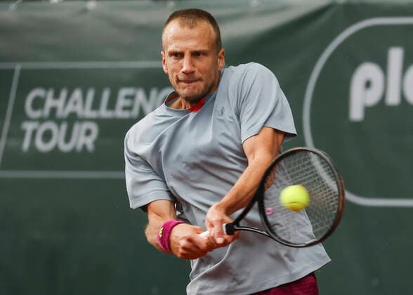Lukas Klein (SVK) Tennis - Sauerland Open2021 - ATP, Tennis Herren Challenger Tour - Luedenscheid Tennis-Verein - Luedenscheid - Nordrhein Westfalen - Deutschland - 17 August 2021. Copyright: xJuergenxHasenkopfx