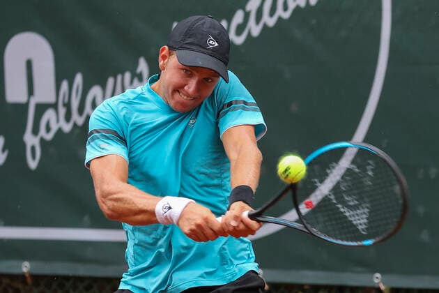 Filip Cristian Jianu (ROU) Tennis - Sauerland Open2021 - ATP, Tennis Herren Challenger Tour - Luedenscheid Tennis-Verein - Luedenscheid - Nordrhein Westfalen - Deutschland - 17 August 2021. Copyright: xJuergenxHasenkopfx