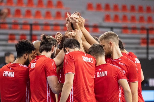 17.08.2021, Skoplje, Jane Sandanski Arena, World Cup European Pre-Qualifiers: Slowakei - Schweiz, team switzerlnad before the game Skoplje Skoplje Nordmazedonien Copyright: xJustPictures.ch NikolaxKrsticx