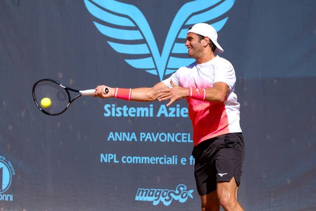 Malek Jaziri (Tunisia) during ATP80 Challenger - Verona - Tuesday, Tennis Internationals in Verona, Italy, August 17 2021  Copyright: xRobertoxTommasinix xIPAx xx 0