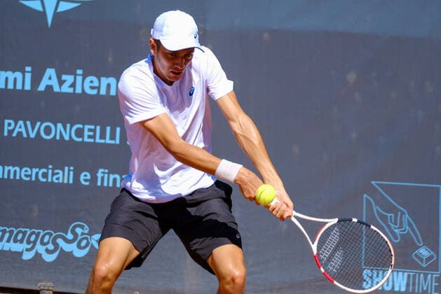 Matheus Pucinelli de Almeida (Brasil) during ATP80 Challenger - Verona - Tuesday, Tennis Internationals in Verona, Italy, August 17 2021  Copyright: xRobertoxTommasinix xIPAx xx 0