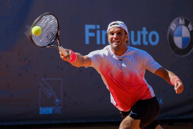 Malek Jaziri (Tunisia) during ATP80 Challenger - Verona - Tuesday, Tennis Internationals in Verona, Italy, August 17 2021  Copyright: xRobertoxTommasinix xIPAx xx 0