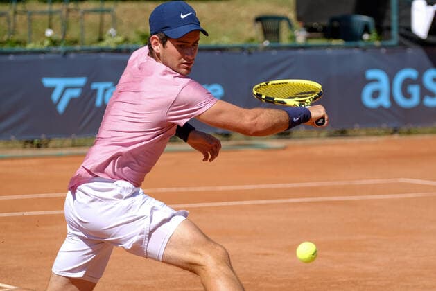 Nicolas Mejia (Colombia) during ATP80 Challenger - Verona - Tuesday, Tennis Internationals in Verona, Italy, August 17 2021  Copyright: xRobertoxTommasinix xIPAx xx 0