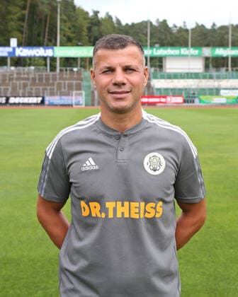 17.08.2021, xklex, Fussball Regionalliga Suedwest, FC Homburg Fototermin 2021 22 Porträttermin 2021 2022, emspor, v.l. TW Trainer Enver Marina (DFL DFB REGULATIONS PROHIBIT ANY USE OF PHOTOGRAPHS as IMAGE SEQUENCES and or QUASI-VIDEO) Homburg