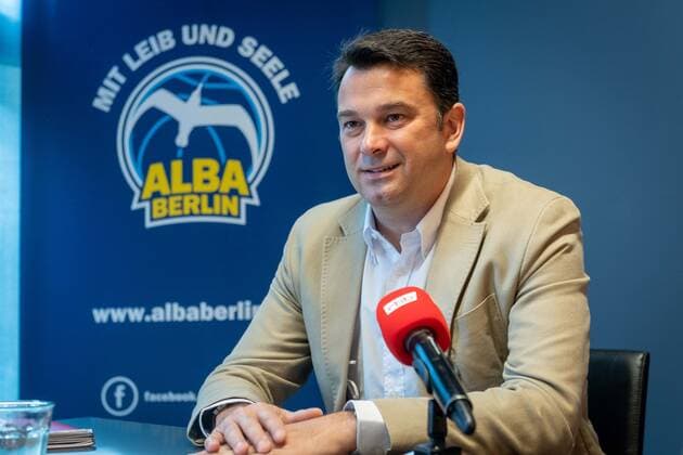 Basketball Berlin 18.08.2021 1. Bundesliga BBL Euroleague Saison 2021 2022 Alba Berlin stellt seinen neuen Cheftrainer Israel Gonzalez vor