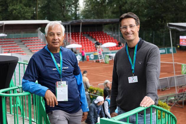 Features, Sauerland Open 2021, L-R Ion Geanta und Turnier Direktor Rogier Wassen, Portrait, Portraet Copyright: xJuergenxHasenkopfx