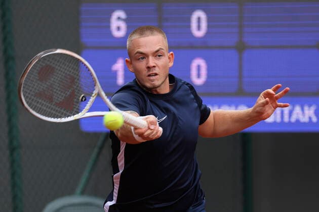 Tim Sandkaulen Tennis - Sauerland Open2021 - ATP, Tennis Herren Challenger Tour - Luedenscheid Tennis-Verein - Luedenscheid - Nordrhein Westfalen - Deutschland - 18 August 2021. Copyright: xJuergenxHasenkopfx