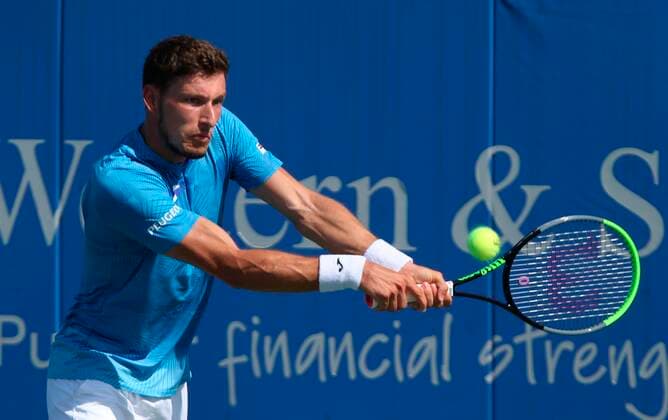 Spanish Pablo Carreno in action against the German Dominik Koepfer during their match for the second round of the Western & Southern Open ATP, Tennis Herren Masters 1000 Cincinnati), at the Linder Tennis Center, in Mason, Ohio, USA, 18 August 2021. ATP Masters 1000 Cincinnati !ACHTUNG: NUR REDAKTIONELLE NUTZUNG!  Copyright: xMARKxLYONSx AME9430 20210818-5d41f5a1f1de9a561d844ac719a6bfb6d75dd707