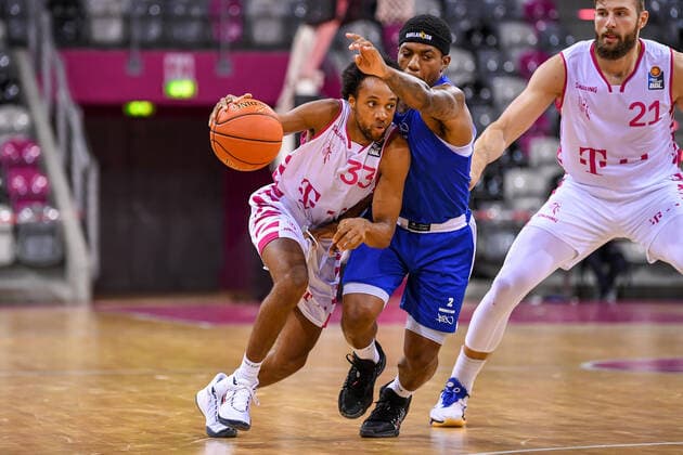 Testspiel, Telekom Baskets Bonn vs. RheinStars Köln, 18.08.2021 Parker Jackson-Cartwright (Telekom Baskets Bonn, 33), Testspiel, Telekom Baskets Bonn vs. RheinStars Köln am 18.08.2021 im Telekom Dome Bonn, Bonn (Nordrhein-Westfalen) Copyright: xBEAUTIFULxSPORTS Mueller-Laschetx