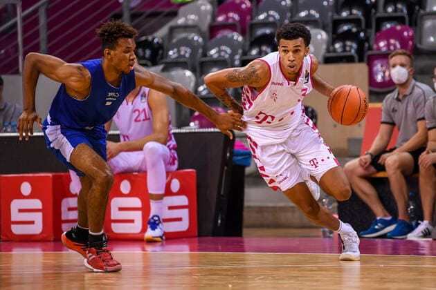 Testspiel, Telekom Baskets Bonn vs. RheinStars Köln, 18.08.2021 Tyson Ward (Telekom Baskets Bonn, 3), Testspiel, Telekom Baskets Bonn vs. RheinStars Köln am 18.08.2021 im Telekom Dome Bonn, Bonn (Nordrhein-Westfalen) Copyright: xBEAUTIFULxSPORTS Mueller-Laschetx