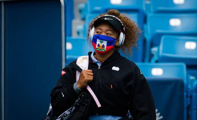 Mandatory Credit: Photo by Rob Prange Shutterstock (12324290y) Naomi Osaka of Japan in action during the second round of the 2021 Western & Southern Open WTA, Tennis Damen 1000 tennis tournament Western & Southern Open Day Five, Tennis, Cincinnati, USA, 18 Aug 2021 Western & Southern Open Day Five, Tennis, Cincinnati, USA, 18 Aug 2021  Copyright: xRobxPrange Shutterstockx 12324290y