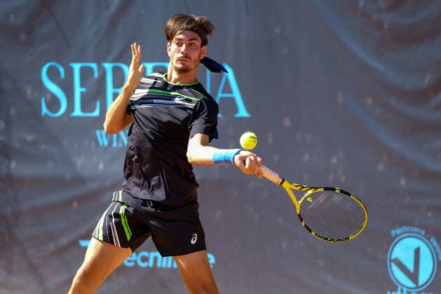 Giulio Zeppieri (Italy) during ATP80 Challenger - Verona - Wednesday, Tennis Internationals in Verona, Italy, August 18 2021  Copyright: xRobertoxTommasinix xIPAx xx 0