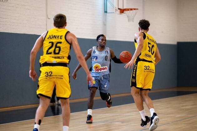 TJ Shorts II (Hakro Merlins Crailsheim, 0)¨¨Tigers Tübingen vs. HAKRO Merlins Crailsheim, 2. Basketball, Bundesliga, Pro A, Barmer 2 Basketball, Testspiel, Spielzeit 2021 2022, 18.08.2021, ¨¨ Tigers Tübingen - HAKRO Merlins Crailsheim, 2. Basketball, 2. Bundesliga, Barmer 2 Basketball, Testspiel, Spielzeit 2021 2022, 18.08.2021 Tuebingen Copyright: xDennisxDuddek xEibnerxPressefotox EP_DDK