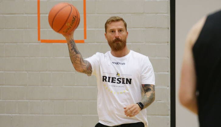 Ludwigsburg , Basketball Trainingsstart MHP Riesen Ludwigsburg , Lars Masell ( Co-Trainer )