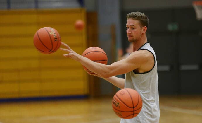 Ludwigsburg , Basketball Trainingsstart MHP Riesen Ludwigsburg ,David Walker