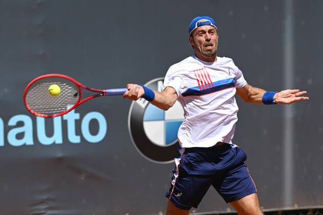 August 18, 2021, Verona, Italy: Verona, Italy, ATV Tennis Club , August 18, 2021, Paolo Lorenzi of Italy during ATP80 Challenger - Verona - Wednesday - Tennis Internationals Tennis Internationals - ATP80 Challenger - Verona - Wednesday, Verona, Italy  - ZUMAl164 20210818_zsa_l164_126 Copyright: xAlessioxTarpinix