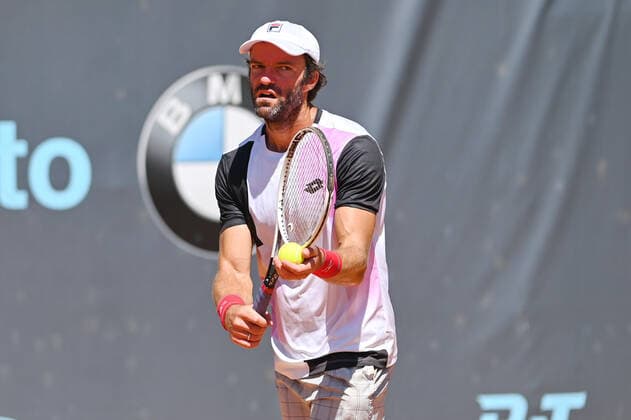 August 18, 2021, Verona, Italy: Verona, Italy, ATV Tennis Club , August 18, 2021, Teymuraz Gabashvili of Georgia during ATP80 Challenger - Verona - Wednesday - Tennis Internationals Tennis Internationals - ATP80 Challenger - Verona - Wednesday, Verona, Italy  - ZUMAl164 20210818_zsa_l164_152 Copyright: xAlessioxTarpinix