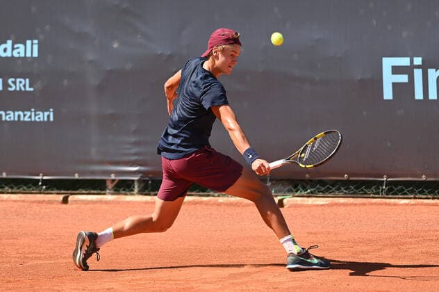 August 18, 2021, Verona, Italy: Verona, Italy, ATV Tennis Club , August 18, 2021, Holger Vitus Nodskov Rune of Denmark during ATP80 Challenger - Verona - Wednesday - Tennis Internationals Tennis Internationals - ATP80 Challenger - Verona - Wednesday, Verona, Italy  - ZUMAl164 20210818_zsa_l164_176 Copyright: xAlessioxTarpinix