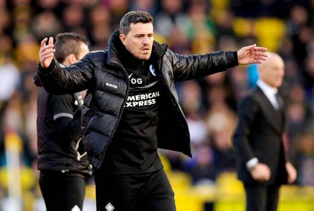 Fußball, Trainerhistorie Brighton & Hove Albion von 1901 bis heute Mandatory Credit: Photo by Joe Toth BPI Shutterstock (3541678ac) Brighton & Hove Albion Manager Oscar Garcia Sky Bet Championship 2013 14, Watford v Brighton & Hove Albion, Vicarage Road, London, Britain - 02 Feb 2014 EDITORIAL USE ONLY No use with unauthorised audio, video, data, fixture lists (outside the EU), club league logos or live services. Online in-match use limited to 45 images (+15 in extra time). No use to emulate moving images. No use in betting, games or single club league player publications services. Sky Bet Championship 2013 14, Watford v Brighton & Hove Albion, Vicarage Road, London, Britain - 02 Feb 2014 EDITORIAL USE ONLY No use with unauthorised audio, video, data, fixture lists (outside the EU), club league logos or live services. Online in-match use limited to 45 images (+15 in extra time). No use to emulate moving images. No use in betting, games or Copyright: xJoexToth BPI Shutterstockx 3541678ac